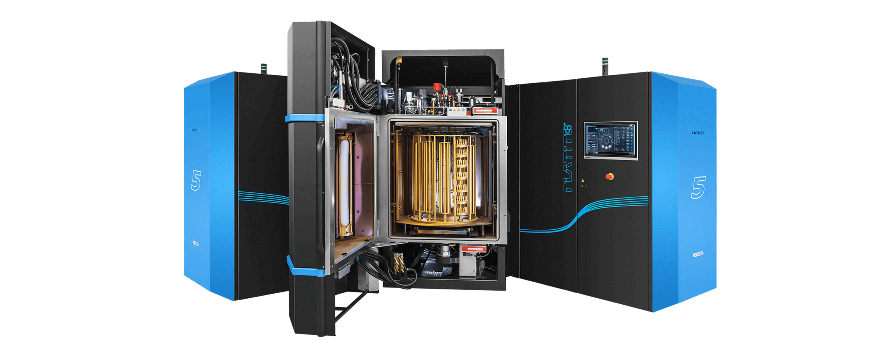 Big arc coating machine Pi1511 opened